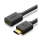 Kabel i złączka UGREEN Kabel HDMI męski do HDMI żeński HD107 FullHD 3D 1m czarny 6957303811410